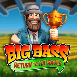 Big Bass Return to the Races slot logo by Pragmatic Play at Twin Casino